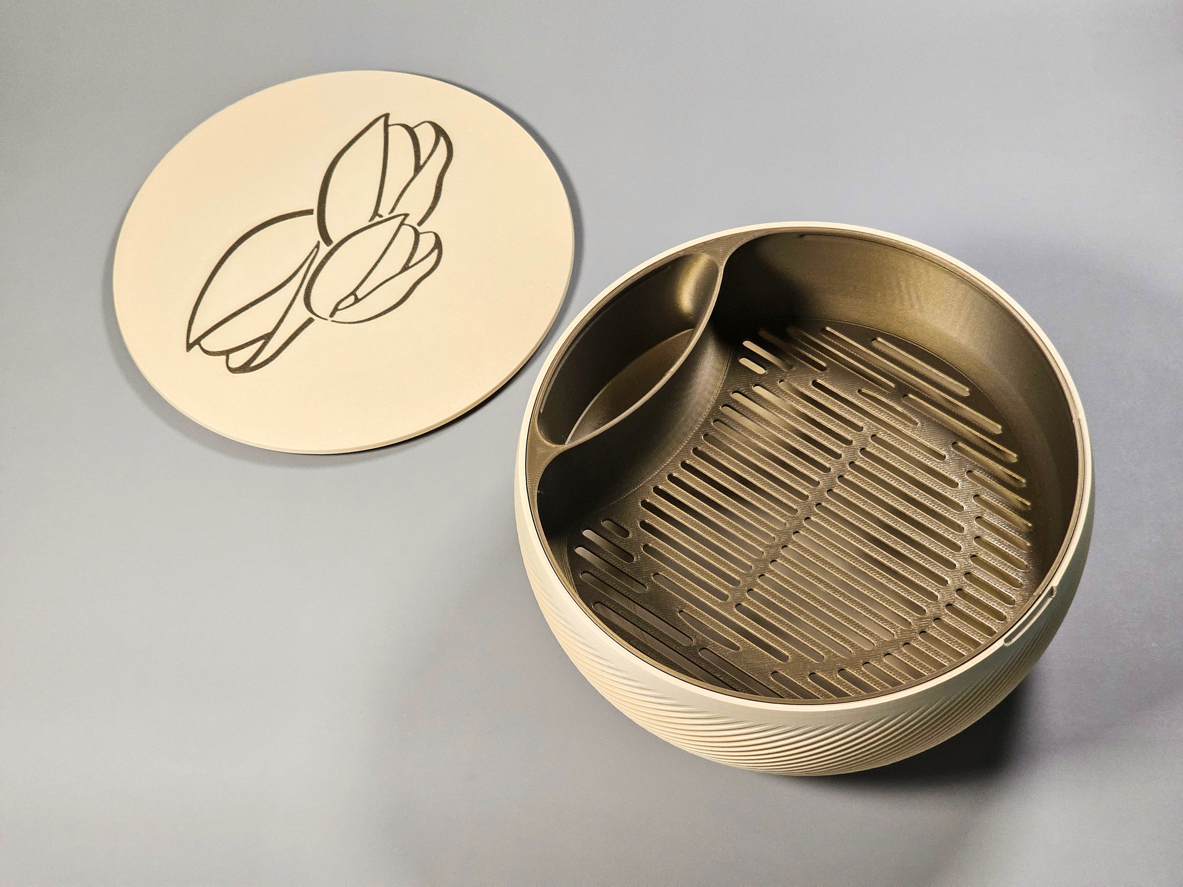 Bol à pistaches avec récupérateur