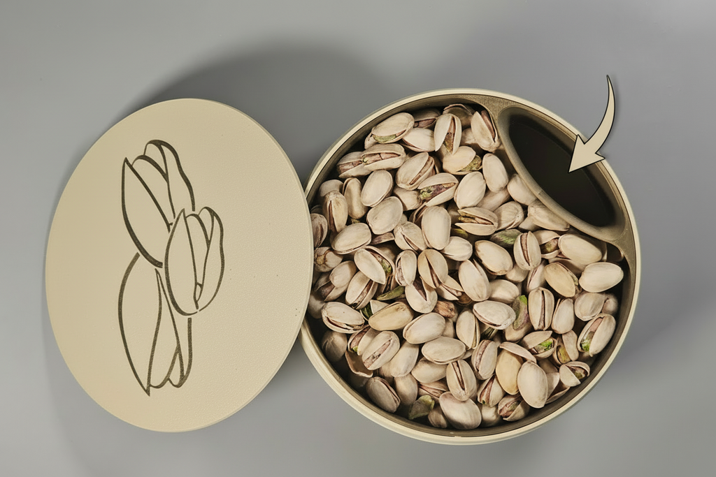 Bol à pistaches avec récupérateur