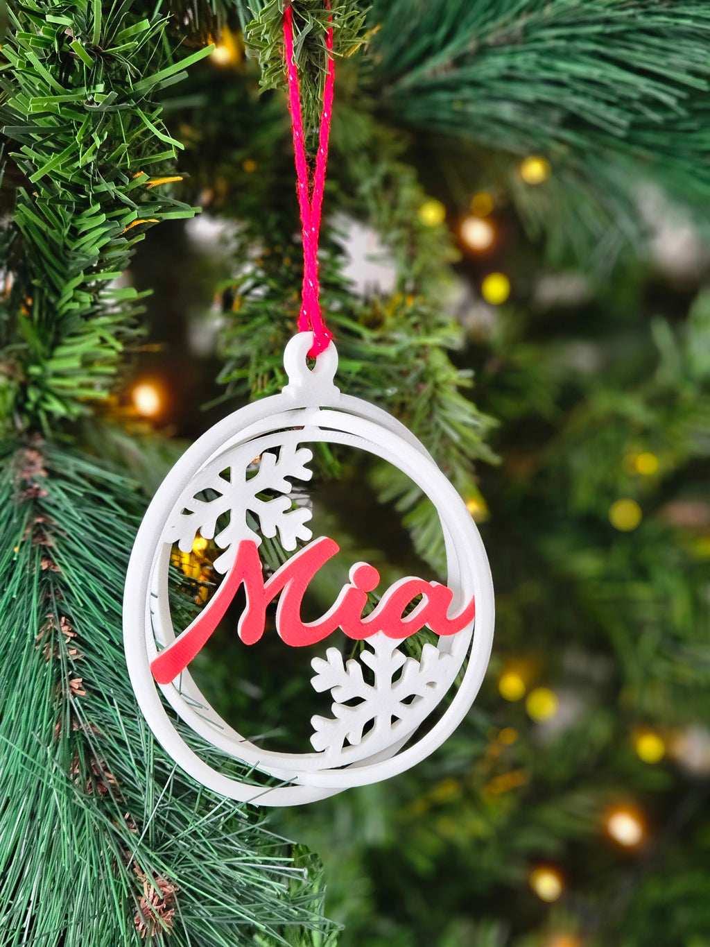 Boule de Noël 3D personnalisable