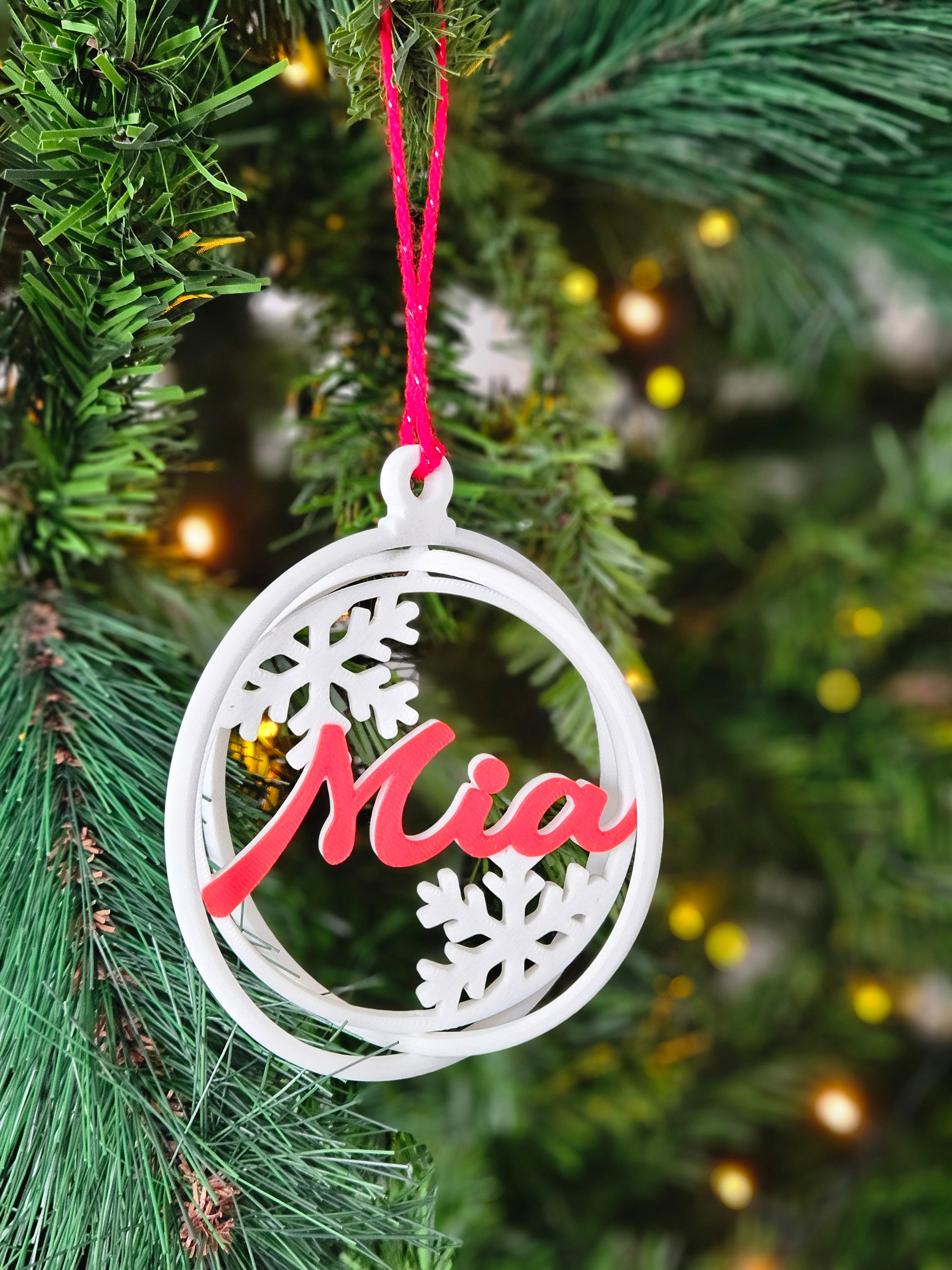 Boule de Noël 3D personnalisable