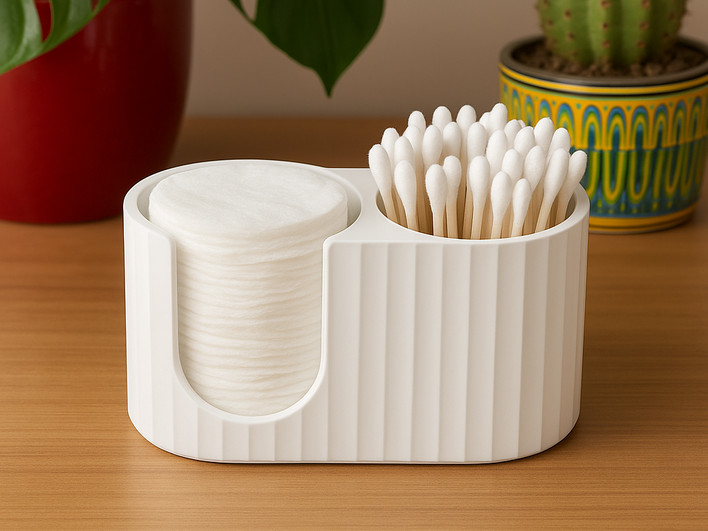 Support pour coton-tiges & disques démaquillants