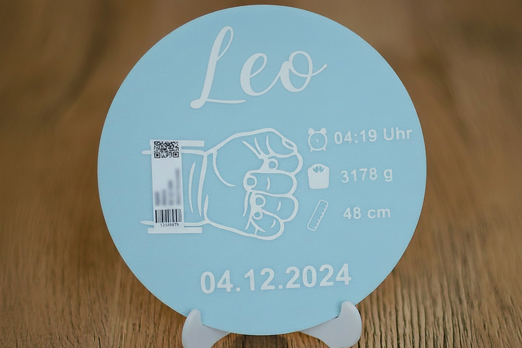 Souvenir de naissance bébé personnalisé (3D)