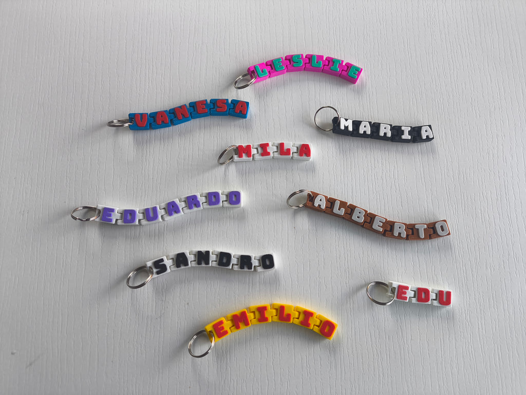 Porte-clés prénom articulé