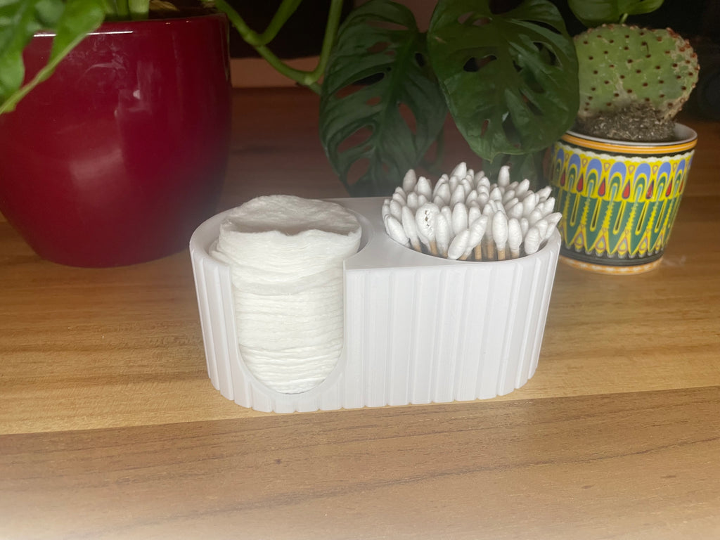 Support pour coton-tiges & disques démaquillants