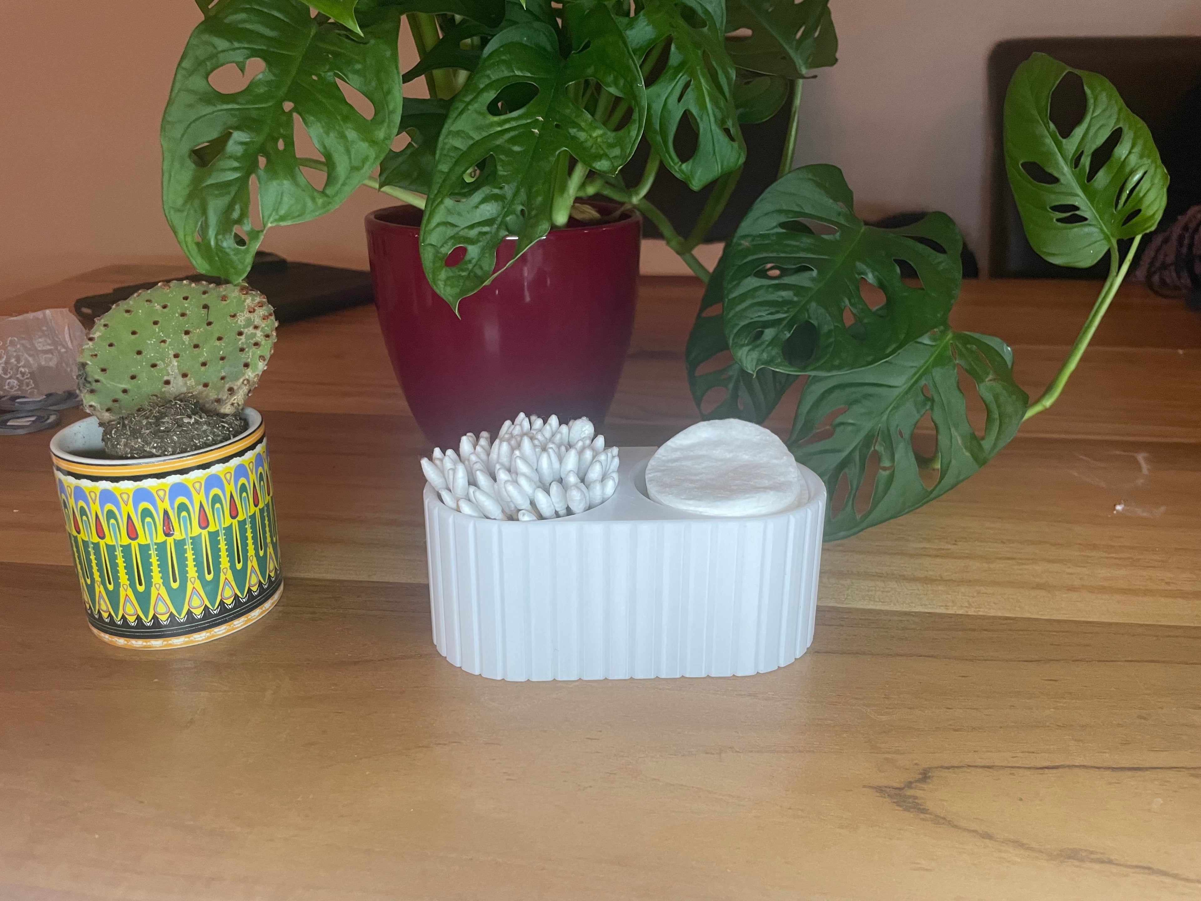 Support pour coton-tiges & disques démaquillants