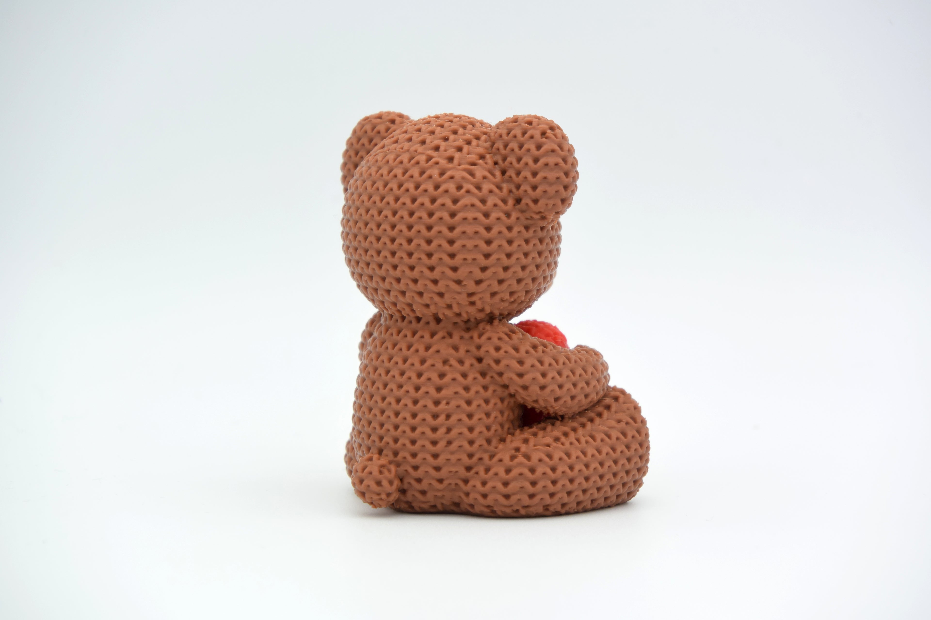 Grand Ourson 20 cm Tricot Amour - Saint-Valentin