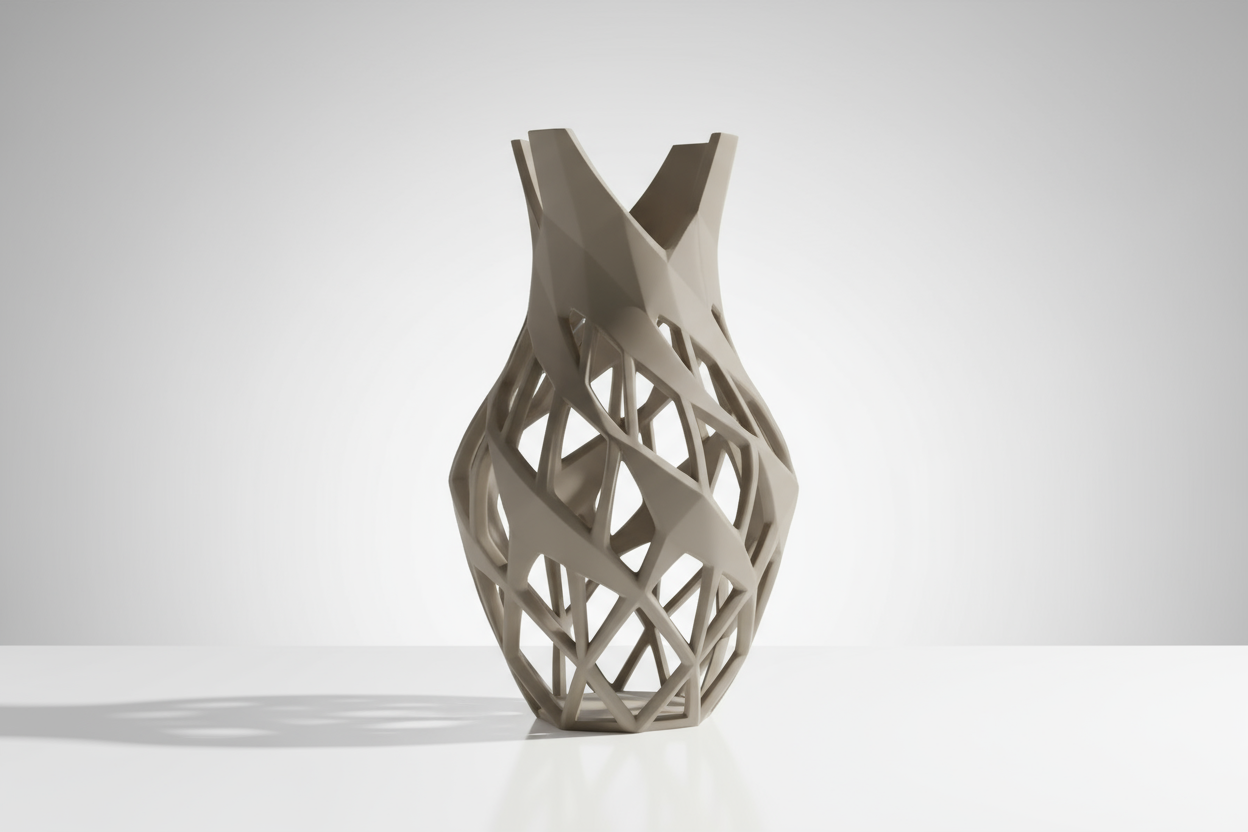 un vase tres design imprimer en 3d